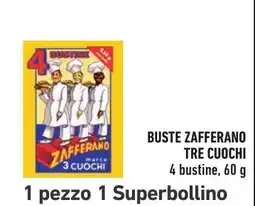 Spazio Conad Buste zafferano tre cuochi offerta