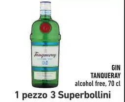 Spazio Conad Gin Tanqueray alcohol free offerta