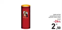 Spazio Conad Cero votivo offerta