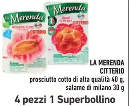 Spazio Conad La Merenda prosciutto cotto di alta qualità salame di milano offerta