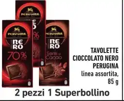 Spazio Conad Tavolette cioccolato nero Perugina offerta