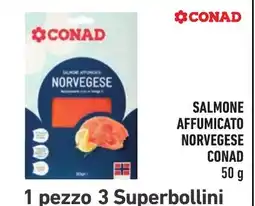 Spazio Conad Salmone affumicato norvegese Conad offerta