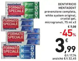 Spazio Conad Dentifricio Mentadent offerta
