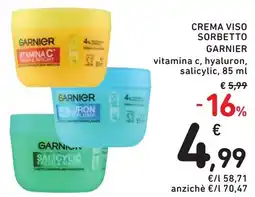 Spazio Conad Crema viso sorbetto Garnier offerta