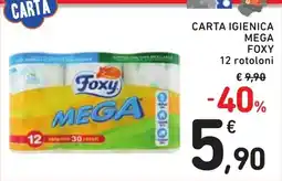 Spazio Conad Carta igienica Foxy Mega offerta