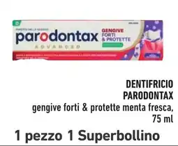 Spazio Conad Dentifricio Parodontax gengive forti & protette menta fresca offerta