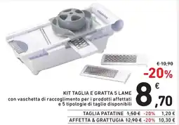 Spazio Conad Kit taglia e gratta 5 lame offerta