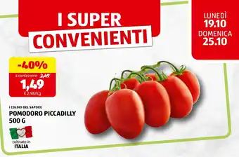 I colori del sapore pomodoro piccadilly