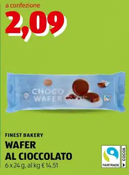 ALDI Finest Bakery Wafer al Cioccolato offerta