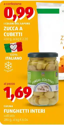 ALDI I colori del sapore zucca a cubetti offerta