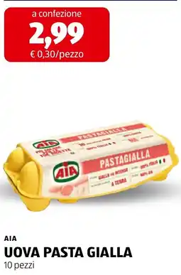 ALDI AIA Uova Pasta Gialla offerta