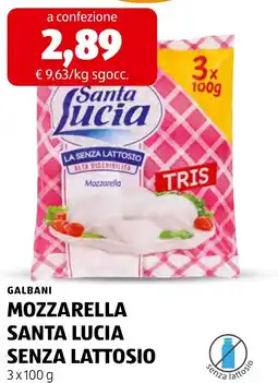 ALDI Mozzarella Santa Lucia senza lattosio offerta
