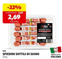 ALDI BBQ Spiedini Sottili di Suino offerta