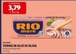 ALDI Rio mare Tonno in olio di oliva offerta