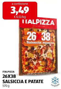 ALDI Italpizza Salsiccia e Patate offerta