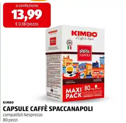 ALDI Kimbo capsule caffè spaccanapoli offerta