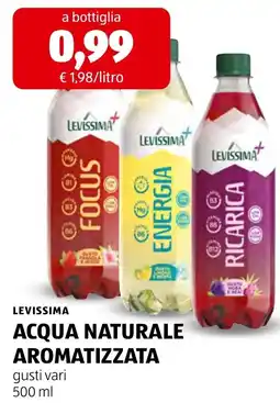 ALDI Levissima acqua naturale aromatizzata offerta