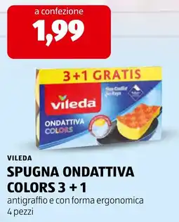 ALDI Vileda spugna ondattiva colors offerta