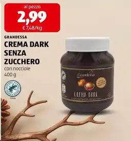 ALDI Grandessa Crema Dark senza zucchero offerta