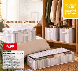 ALDI Home Creation Organizer in tessuto offerta