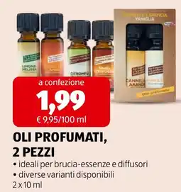 ALDI Oli profumati offerta