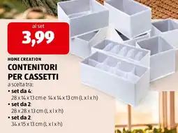 ALDI Home Creation Contenitori per cassetti offerta