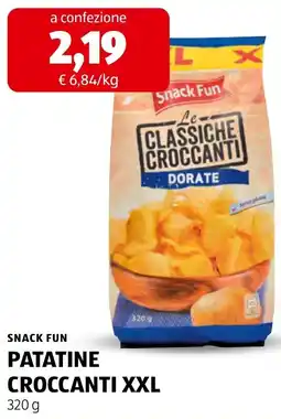 ALDI Snack Fun Patatine Croccanti XXL offerta
