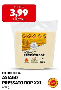 ALDI Asiago pressato dop offerta