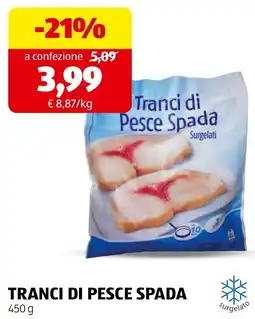 ALDI Tranci di pesce spada offerta