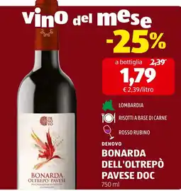 ALDI Bonarda dell'Oltrepò Pavese DOC offerta