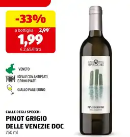 ALDI Calle degli Specchi Pinot Grigio delle Venezie DOC offerta