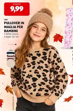 ALDI Pullover in maglia per bambini offerta