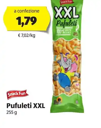 ALDI Snack Fun Pufuleti XXL 255g offerta