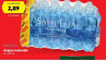 ALDI Santelia Acqua naturale 24x500ml offerta