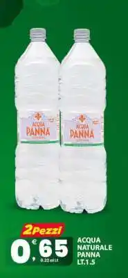 Eurospar ACQUA NATURALE PANNA offerta