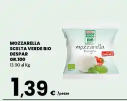 Eurospar MOZZARELLA SCELTA VERDE BIO DESPAR offerta