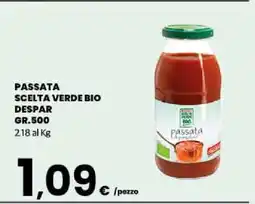 Eurospar PASSATA SCELTA VERDE BIO DESPAR offerta