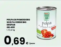 Eurospar POLPA DI POMODORO SCELTA VERDE BIO DESPAR offerta