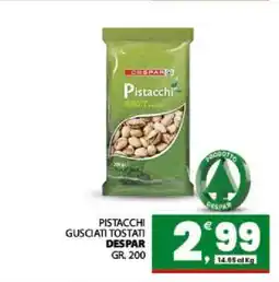 Eurospar PISTACCHI GUSCIATI TOSTATI DESPAR offerta