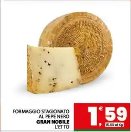 Eurospar FORMAGGIO STAGIONATO AL PEPE NERO offerta