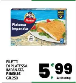 Eurospar FILETTI DI PLATESSA IMPANATA offerta