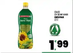 Eurospar Olio di semi vari DESPAR offerta