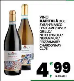 Eurospar Vino RAPITALÀ doc offerta