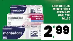 Eurospar DENTIFRICIO MENTADENT PREMIUM offerta
