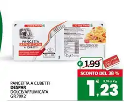 Eurospar Pancetta a cubetti offerta