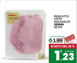 Eurospar PROSCIUTTO COTTO ALTA QUALITÀ DESPAR GR.100 offerta