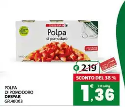 Eurospar Polpa di pomodoro offerta