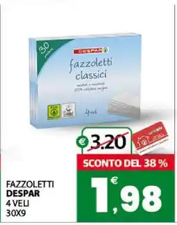 Eurospar FAZZOLETTI DESPAR offerta