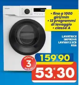 Eurospar LAVATRICE IMPROVE LAVI60122CB KG6 offerta