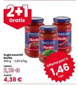 Eurospar Sughi assortiti Barilla offerta